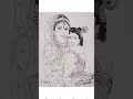 A mother’s love is the first melody a child ever hears.In her arms, even God found peace.#krishnaart