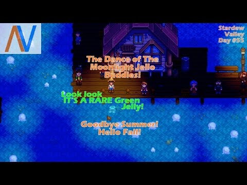Finishes: Stardew Valley Day #55 The Rare Green Jelly! Dance of The
