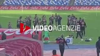 Proteste tifosi del Napoli interno stadio San Paolo | videoagenzie