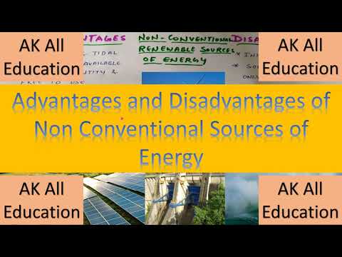 Advantages and Disadvantages of non conventional sources of Energy in hindi