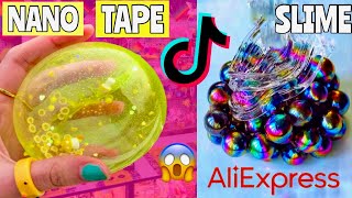 Testing VIRAL NANO TAPE, SLIME & TIKTOK HACKS + PRODUCTS from AliExpress! 😱🫧🤨 *highly satisfying*