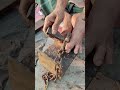 Smart method to unlock a rusted padlock chain| Steo by step Full process. 😱 #Amazing