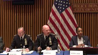 Join @nypdpc and NYPD executives as they provide a briefing of the quarterly crime statistics and re