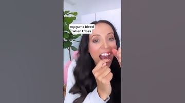 Thumbnail of gums bleed when flossing? #shorts