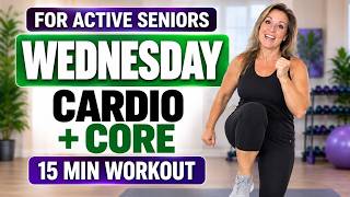 15 Min Low Impact Cardio + Core Workout for Active Seniors | Day 3