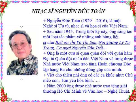 Âm Nhạc 4 - Tuần 1 : Học hát Em yêu hòa bình
