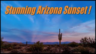 Stunning Arizona Desert Sunset Time Lapse