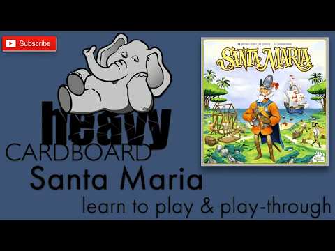 Santa Maria 3p Play-through, Teaching, & Roundtable discussion by Heavy Cardboard