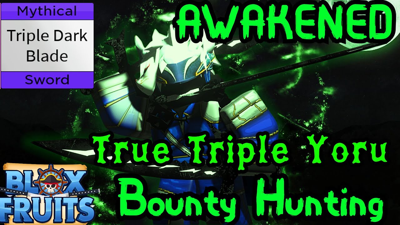 Bounty Hunting with True Triple Yoru (Admin Sword) (Blox Fruits) 