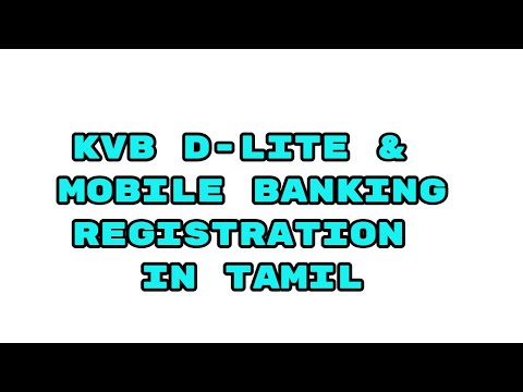 how to open dlite & mobile banking in karur vysa bank