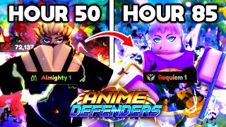 I Played Anime Defenders for 85 HOURS & Became MORE OVERPOWERED