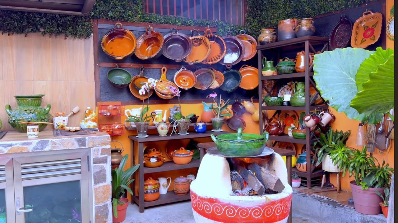 😍Mi cocina de leña les muestro cada detalle y medidas|Tour por mi cocina|todas mis ollas de barro