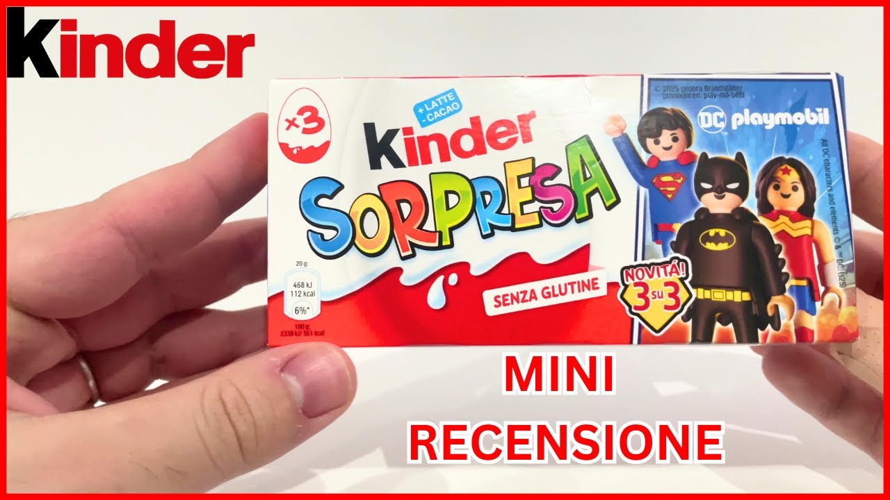 [EXTRA] MINI RECENSIONE: Kinder Sorpresa x DC Playmobil - YouTube