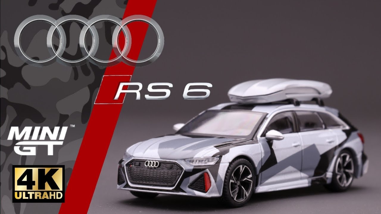 TSM Mini GT 1:64 - Audi RS 6 Avant Silver Digital Camouflage w