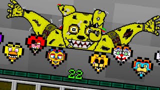 Tenho CORAÇÕES de FIVE NIGHTS AT FREDDY no Minecraft