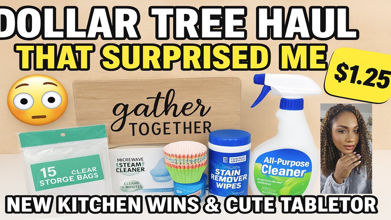Dollar Tree Haul 2025 Must Have Kitchen Cleaning Products & Budget Home Decor | Dammielola