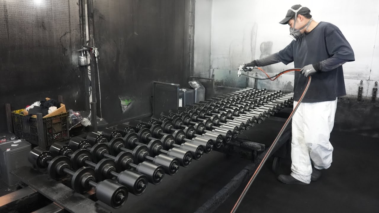 Ролики конвейера производятся автоматически. Лучшая фабрика роликов Японии.