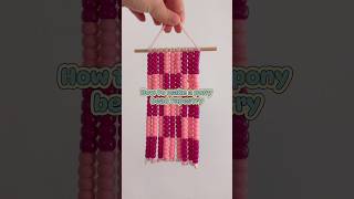 Full tutorial on how to make a pony bead tapestry! #ponybead #craft #art #design