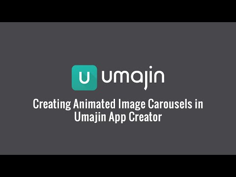 Creating Animated Image Carousels in Umajin App Creator