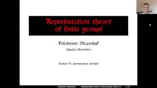 Representation theory of finite groups. Lecture 13: permutation modules (by Walter Mazorchuk) Wealth