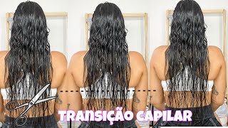 Cortando meu cabelo em casa na transição capilar (desisti no final)😰