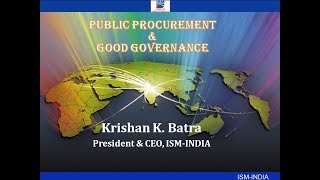 Webinar on Public Procurement   Good Governance   PDPP Certification Module 6