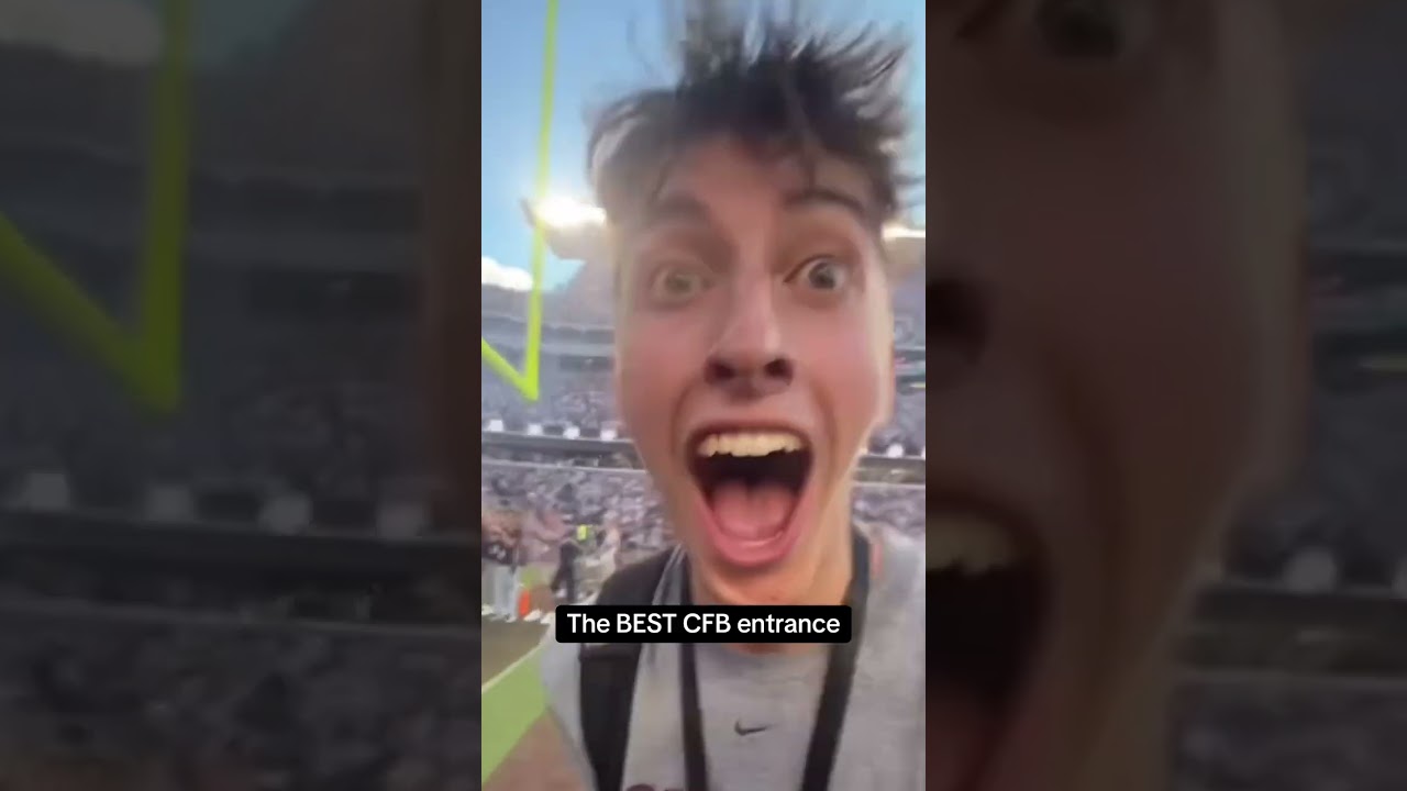 Is This The Best College Football Entrance🤔