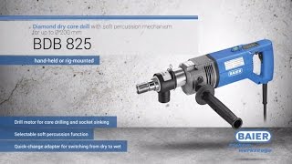 BDB 825 - Diamond dry core drill with soft percussion mechanism for up to Ø 200 mm screenshot 2