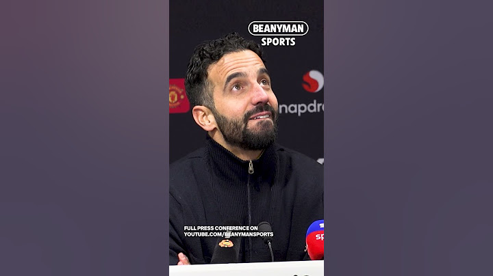 The moment Ruben Amorim's press conference is interrupted by a LEAK at Old Trafford