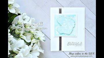 How to create a photo negative look using Stampin Up products with Jenny Hall