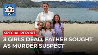 3 girls dead, father sought as murder suspect