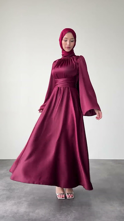 jilbab satin dress tobrut