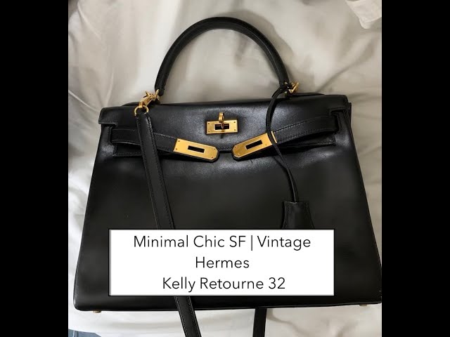 Vintage Hermes Kelly 32 Retourne  Review and Wear and Tear 