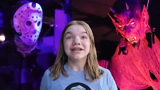 JASON AND THE DEMON! Trimpers Haunted House Dark Ride Through @JillianandAddie