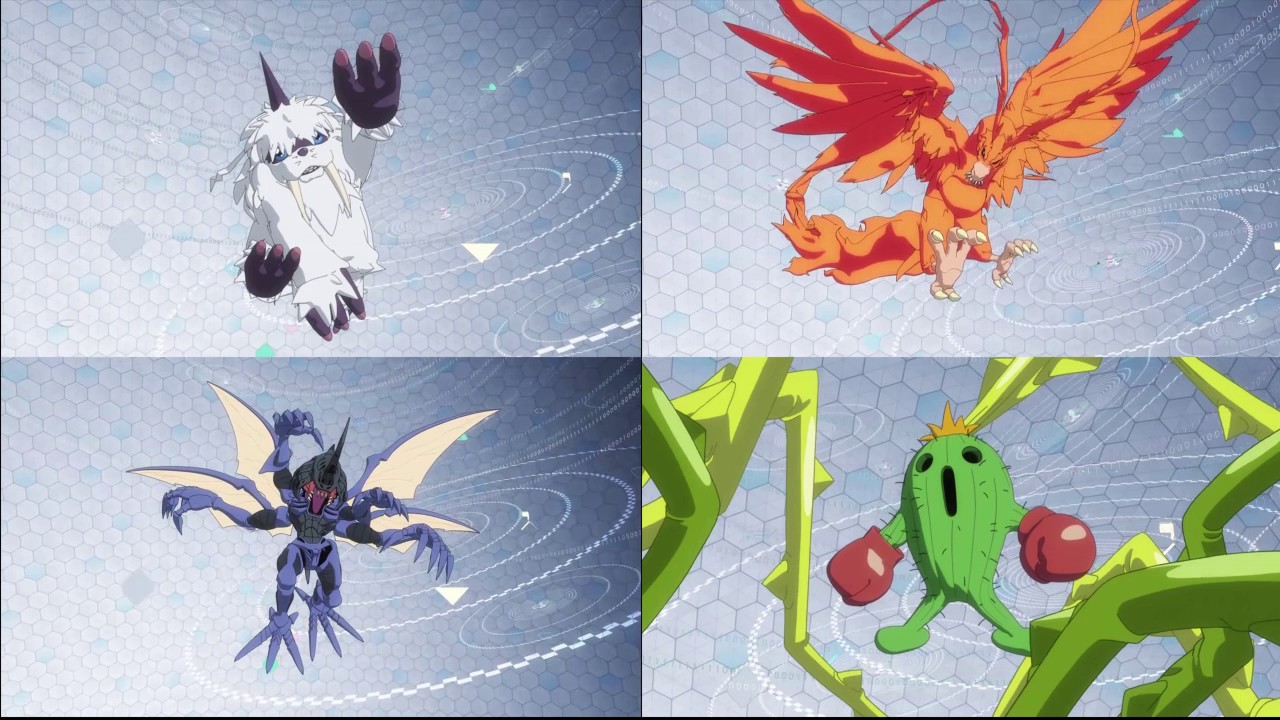 Gomamon Biyomon Palmon Tentomon Digimon Adventure Tri.
