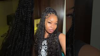 Boho Knotless Braids using Crochet method  #knotlessbraids #braidstutorial