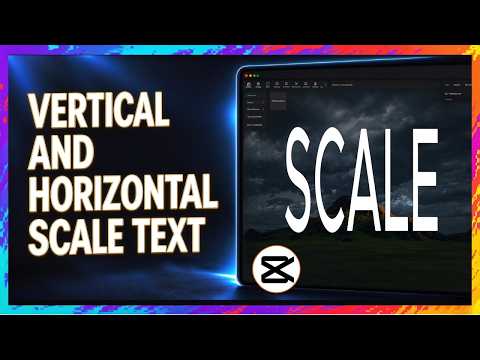 CapCut PC Tutorial: How to Create a Vertical and Horizontal Scale Text Effect