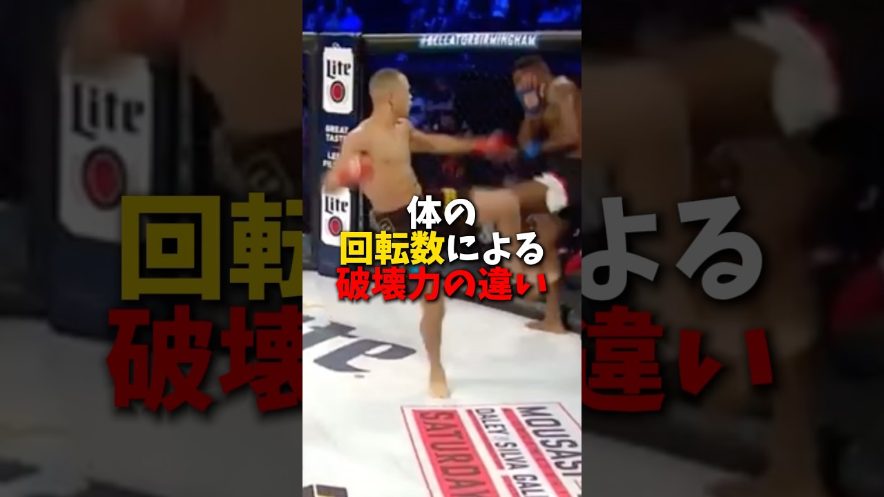 体の回転数による破壊力の違い😳 #shorts #格闘技 #k1 #rizin #breakingdown