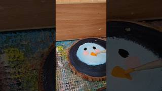 How to make a snowman nose and little rosey cheeks. #shortvideo #painting #christmas