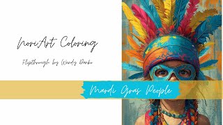 Flip Through of Mardi Gras People by NoriArt Coloring