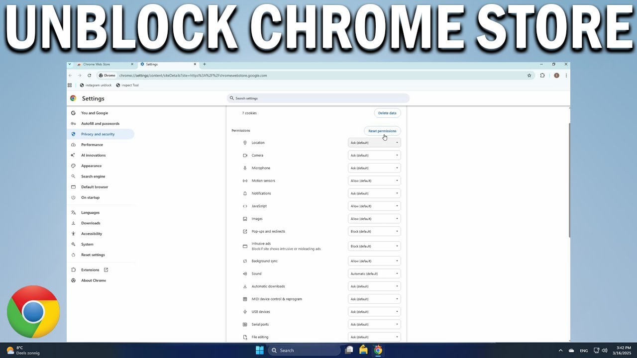 How To Unblock Chrome Web Store - YouTube