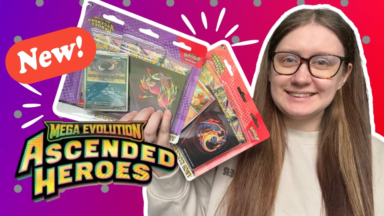Pokémon’s New Mega Evolution Set: Ascended Heroes Tech Stickers Opening!
