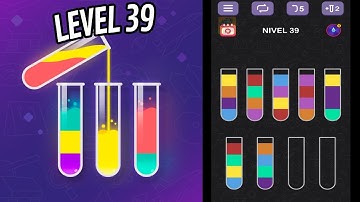🏅 Water Sort Puzzle - Guru Game 🧪 LEVEL 39 🧪 Gameplay Walkthrough