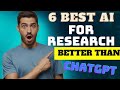 6 Best AI tools in research | AI essay writing assistants | AI for research papers