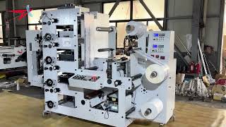 CMYK 4 Color 320mm Stack Flexo Printing Machine | Roll Film & Non-woven Printer