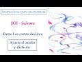 Audio JOI hentai. Sakura, las cartas deciden. Instrucciones para masturbarse en español.