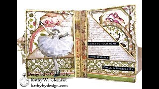 Eileen Hull Notebooks Tutorial with Stamperia Spring Botanic