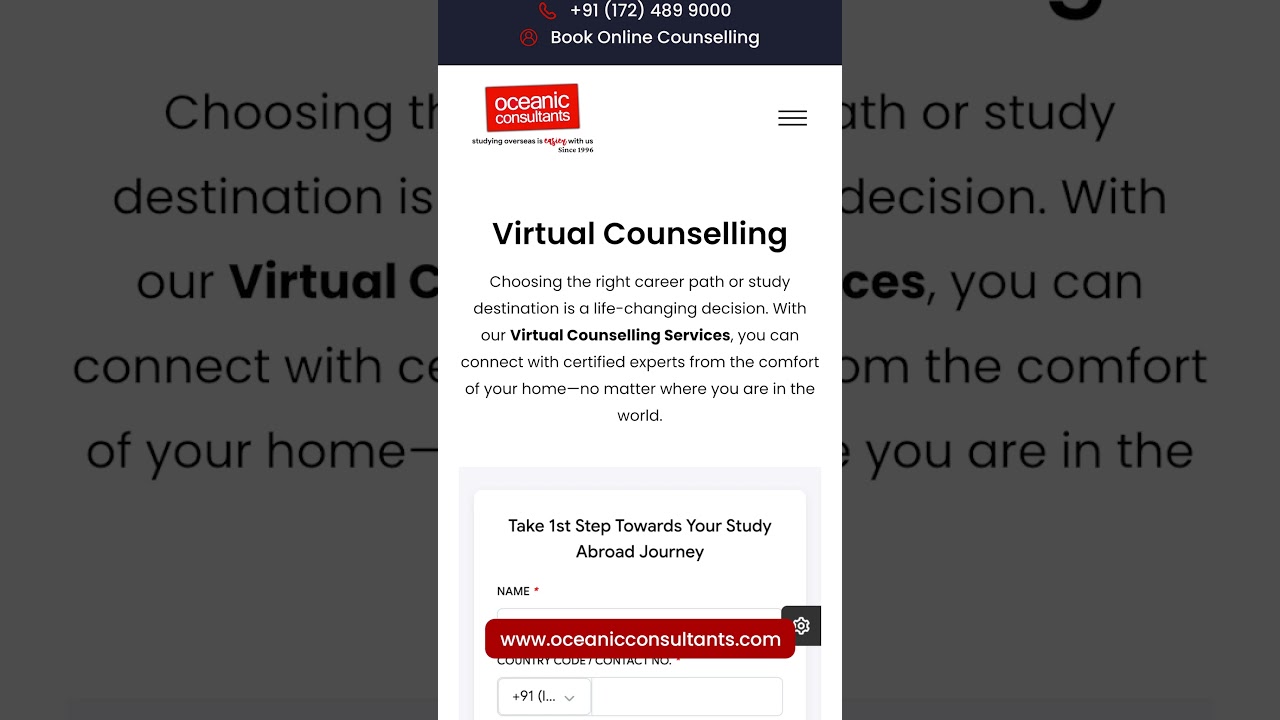 Study Abroad from Home! 🌏💻 Virtual Counselling with 