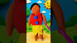 10 sec DIY clay kissan ❤️#ytshorts #trending #viral #clay #craft #shorts