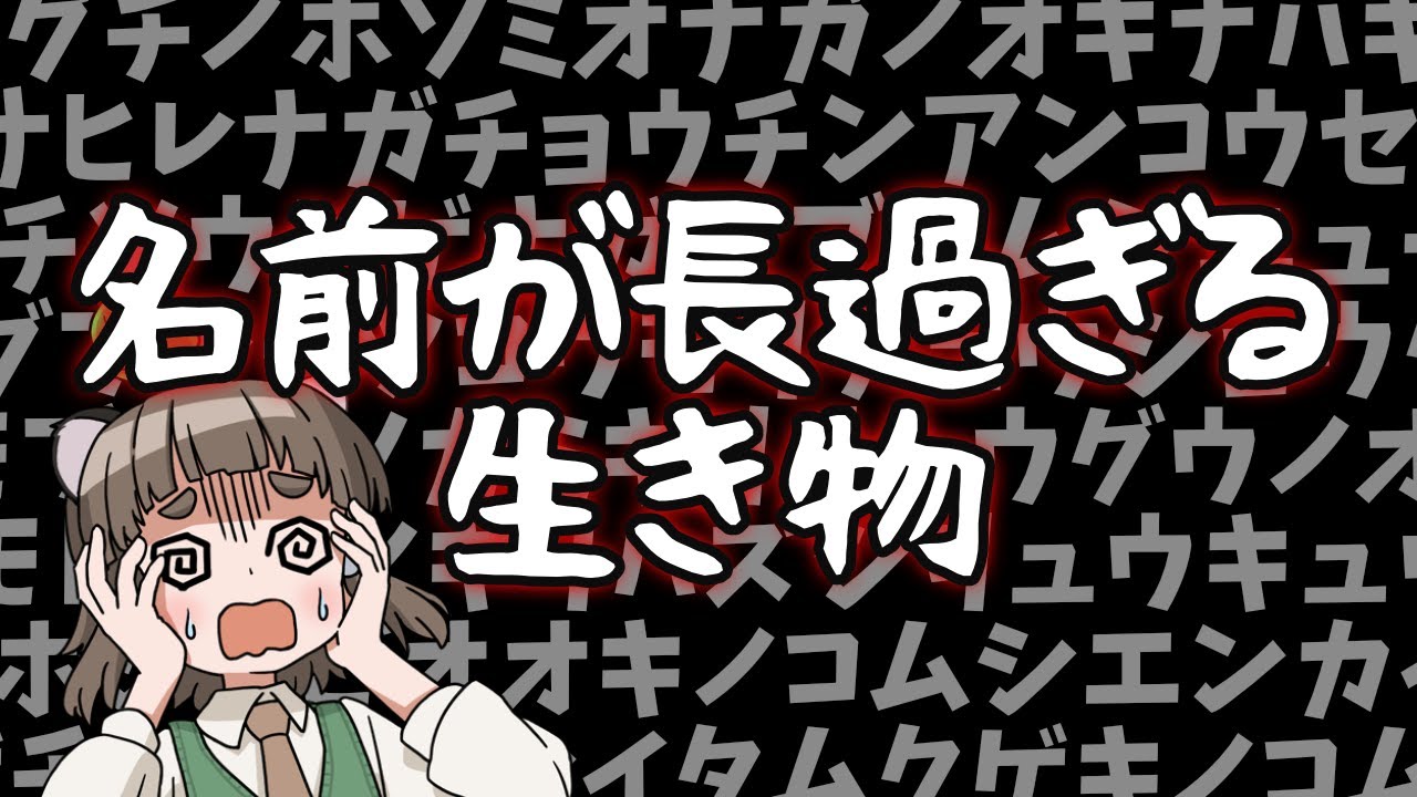 【17文字スタート】笑っちゃうくらい長すぎる名前の生き物10選